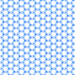 Vector seamless pattern of blue lines on a white background