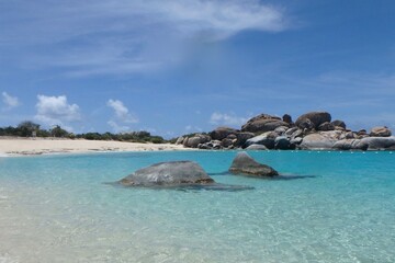 Devil’s bay beach on Virgin Gorda, British Virgin Islands