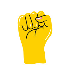 hand in fist gesture