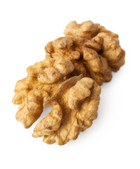 Group of whole peeled walnuts
