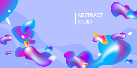 Fluid background with bright elements.