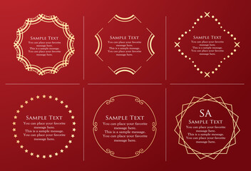 天体をイメージしたフレーム。おしゃれな見出し。豪華なフレーム。