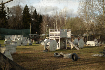 Training ground for military. Zone for tactical play.