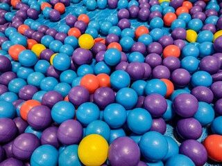 colorful balls for kids - playing concept