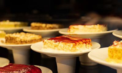  Sweet dessert 3 milk on plate in restaraunt