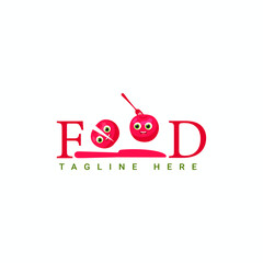 Food logo design vector template
