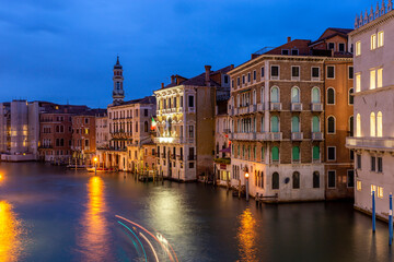 The Grand Canal in Venice on a summer evening - obrazy, fototapety, plakaty