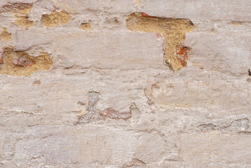 White painted wall as a background.