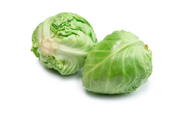 Fototapeta premium Cabbage isolated on white background.