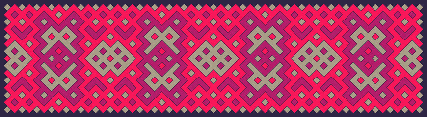 Multicolor truchet tiling connections illustration