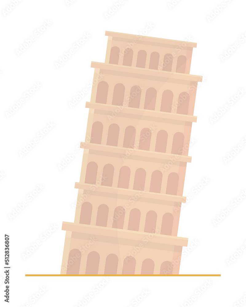 Wall mural pisa tower italian icon