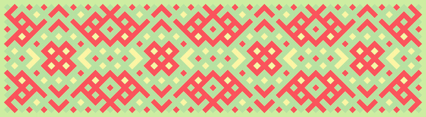 Multicolor truchet tiling connections illustration