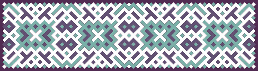 Multicolor truchet tiling connections illustration