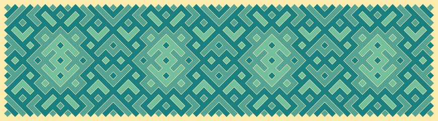 Multicolor truchet tiling connections illustration