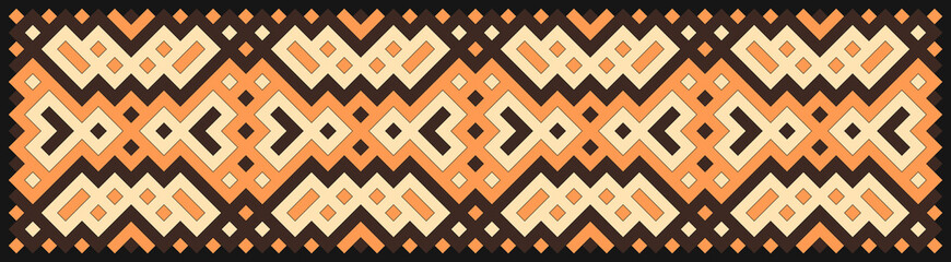 Multicolor truchet tiling connections illustration