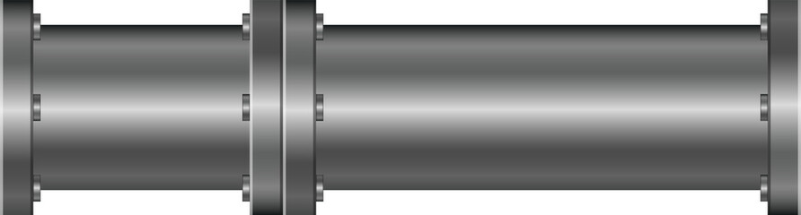 Metallic pipes clipart design illustration