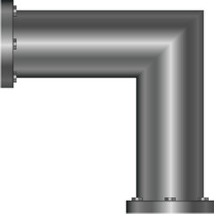 Metallic pipes clipart design illustration