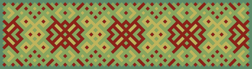 Multicolor truchet tiling connections illustration