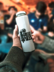 close up of a decore bottle