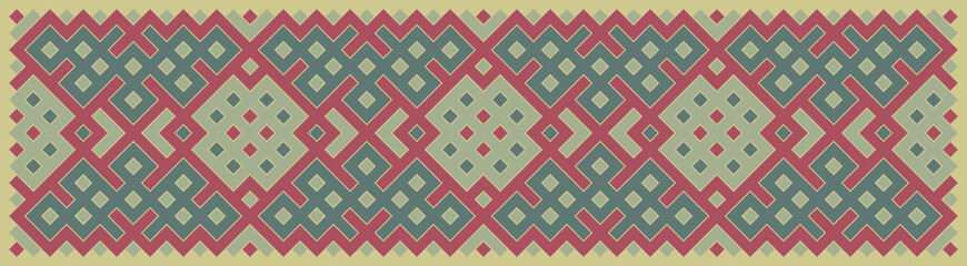 Multicolor truchet tiling connections illustration