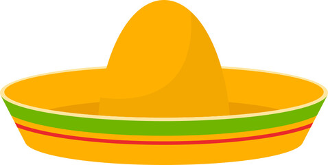 Mexican hat clipart design illustration