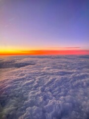 sunset in the sky