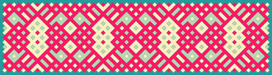 Multicolor truchet tiling connections illustration