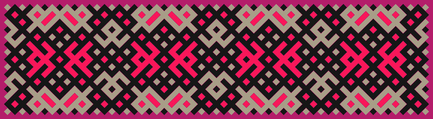 Multicolor truchet tiling connections illustration