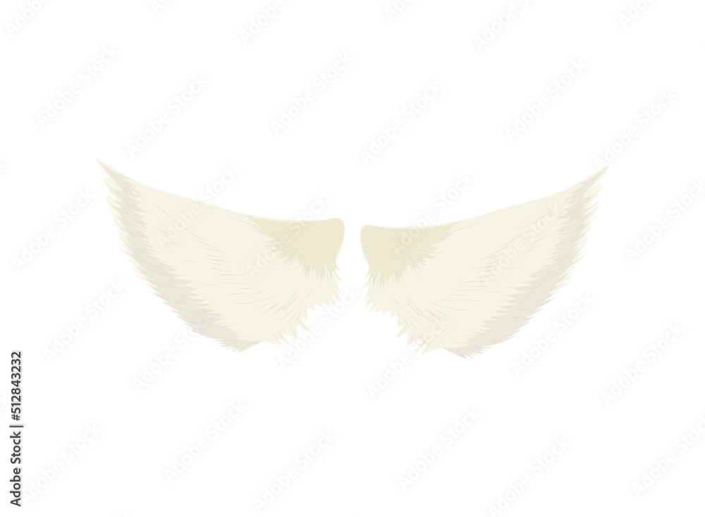 Poster angel wings vector style