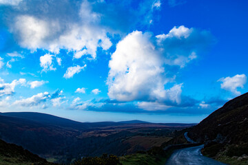 Paisaje ideal para fondo de publicación, Wicklow Irlanda 
