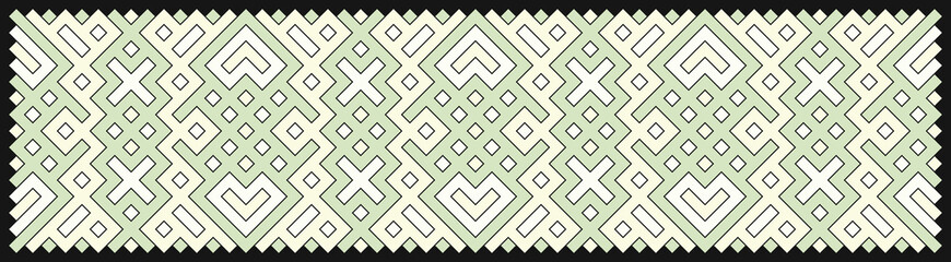 Multicolor truchet tiling connections illustration