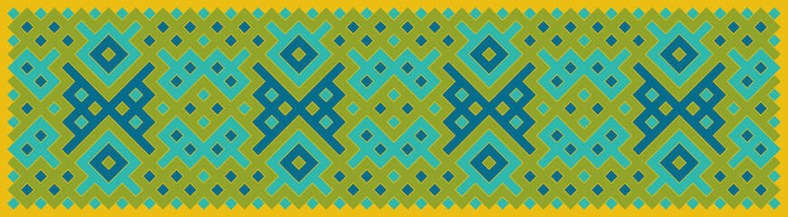 Multicolor truchet tiling connections illustration