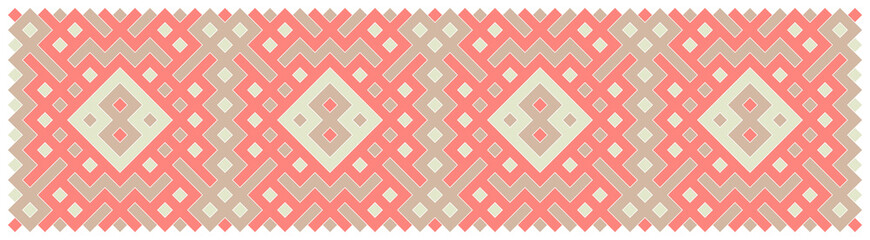 Multicolor truchet tiling connections illustration