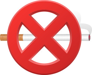 No smoking sign clipart design illustration