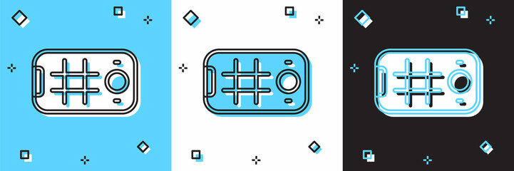 Obraz premium Set Selfie on mobile phone icon isolated on blue and white, black background. Vector