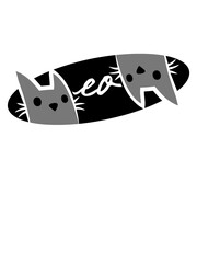 Katzen Logo Text Meow  © Style-o-Mat-Design