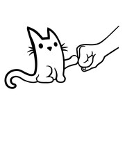 Katze Fist Pump Brofist 
