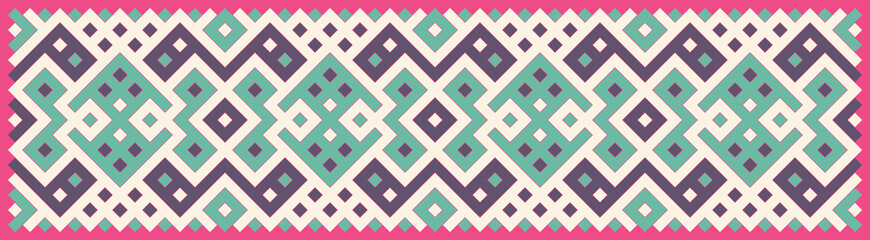 Multicolor truchet tiling connections illustration