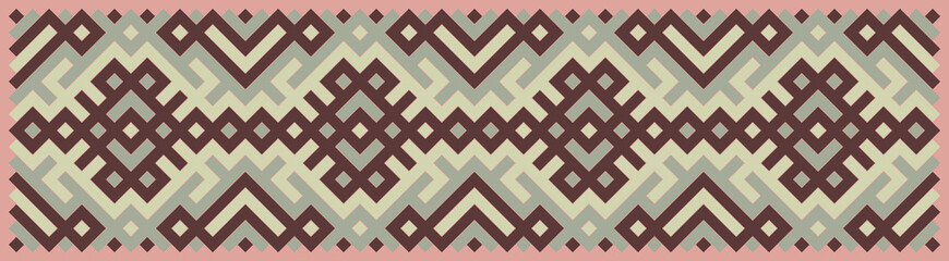 Multicolor truchet tiling connections illustration