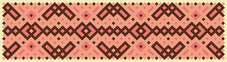 Multicolor truchet tiling connections illustration