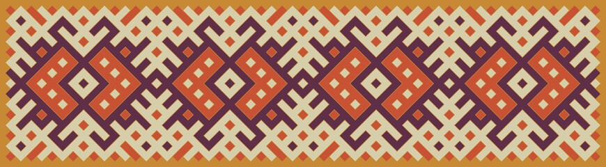 Multicolor truchet tiling connections illustration