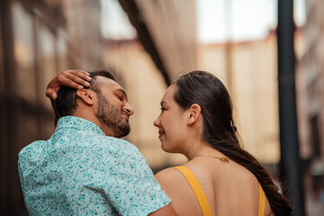 beautiful couple hugging