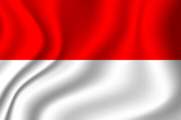 Flag of Indonesia. Indonesian national symbol in official colors. Template icon. Abstract vector background