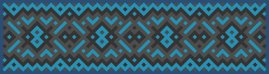 Multicolor truchet tiling connections illustration