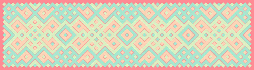 Multicolor truchet tiling connections illustration