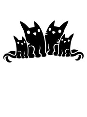 Familie Papa Mama Katzen 