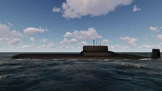 Uboot &ndash; Submarine animation.Full HD 1920&times;1080.10 Second Long.