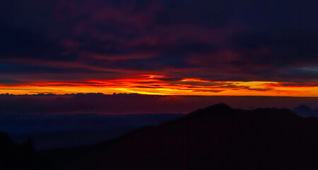 Haleakala Crater sunrise, Maui, Hawaii