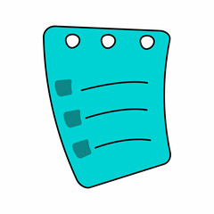 Calendar doodle icon. Vector illustration isolated in adobe illustration.