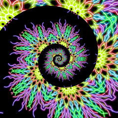 Abstract spiral background. Vector illustration